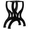 vidaXL Pied de banc 2 pcs Cadre en X Fonte