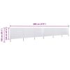 vidaXL Paravent 6 panneaux Tissu 800 x 120 cm Blanc sable