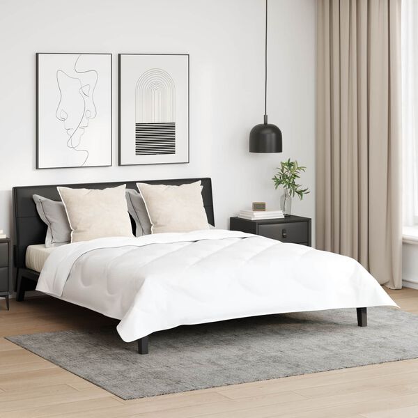 vidaXL Oreiller avec oreiller 2 pcs Blanc 80 x 80 cm Coton