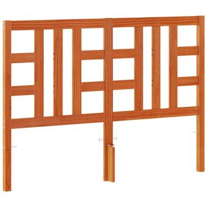 vidaXL T&ecirc;te de lit cire marron 135 cm bois massif de pin