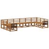 vidaXL Ensemble de canap&eacute;s d'ext&eacute;rieur 10 pcs Naturel