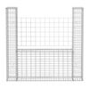 vidaXL Panier de gabion en forme de U Acier galvanisé 160x20x150 cm