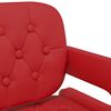 vidaXL Tabouret de bar Rouge bordeaux Similicuir