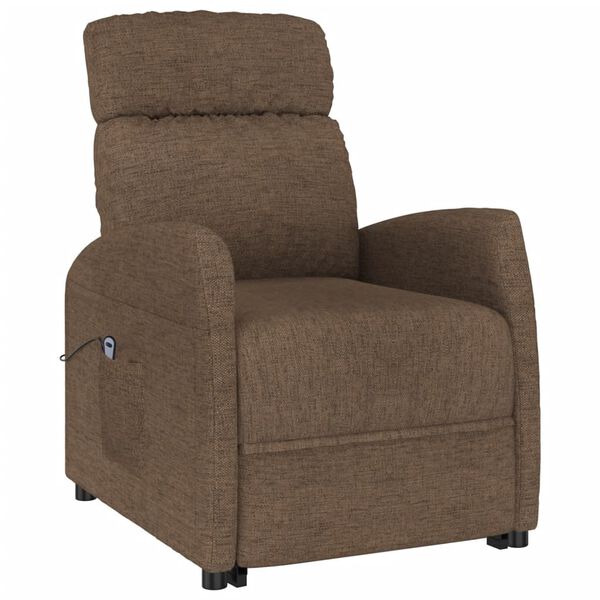 vidaXL Fauteuil Marron Tissu