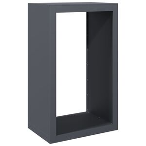 vidaXL Portant de bois de chauffage anthracite 60x40x100 cm acier