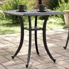 vidaXL Table de jardin noir 53x53x53 cm aluminium coul&eacute;
