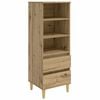 vidaXL Haut Armoire Ch&ecirc;ne artisanal 40 x 36 x 110 cm Bois d'ing&eacute;nierie