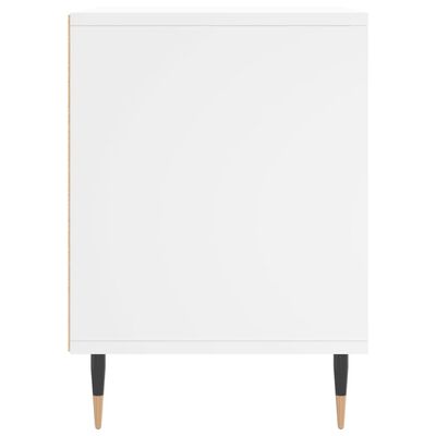 vidaXL Tables de chevet 2 pcs blanc 40x35x50 cm bois d’ingénierie