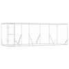vidaXL Chenil d'ext&eacute;rieur pour chiens argent&eacute; 6x2x2 m acier galvanis&eacute;