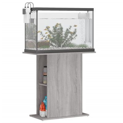 vidaXL Support d'aquarium sonoma gris 75x36x72,5 cm bois d'ingénierie