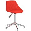 vidaXL Chaises pivotantes &agrave; manger lot de 4 rouge similicuir