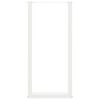 vidaXL Pieds de table de bar en U, 2 pi&egrave;ces, blanc, 40 x (100-101) cm, acier