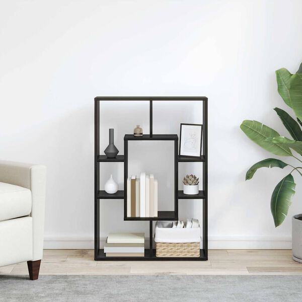 vidaXL Biblioth&egrave;que Ch&ecirc;ne noir 63 x 20 x 90 cm Bois d'ing&eacute;nierie