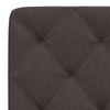 vidaXL Coussin de t&ecirc;te de lit marron fonc&eacute; 100 cm tissu