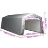 vidaXL Tente de rangement 300x900 cm Acier Gris