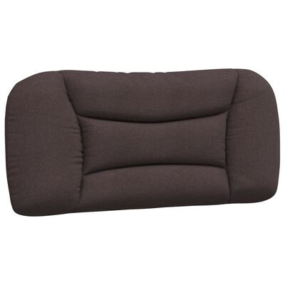 vidaXL Coussin de tête de lit marron foncé 80 cm tissu