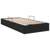 vidaXL Lit de Rangement avec matelas Noir 90 x 190 cm tissu