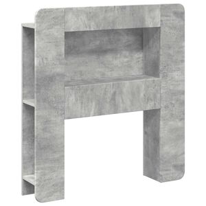 vidaXL Cabinet de T&ecirc;te de Lit Gris b&eacute;ton Bois d&rsquo;ing&eacute;nierie