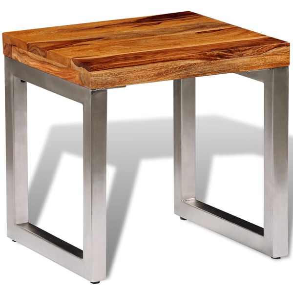 vidaXL Table basse bois massif