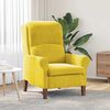 vidaXL fauteuil Jaune 76 x 94 x 102 cm Velours