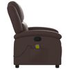 vidaXL Fauteuil de massage inclinable Marron Similicuir