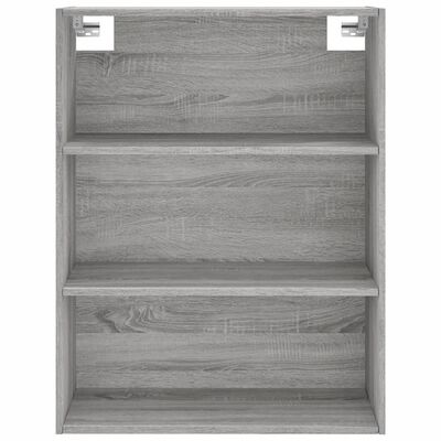 vidaXL Buffet haut Sonoma gris 69,5x34x180 cm Bois d'ingénierie