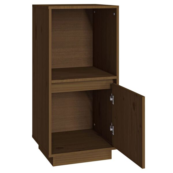 vidaXL Buffet marron miel 38x35x80 cm bois massif de pin