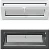 vidaXL Fen&ecirc;tre de sous-sol RISOR 100 x 40 cm PVC et verre