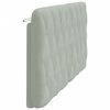 vidaXL Coussin de tête de lit gris clair 180 cm velours