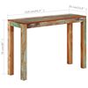 vidaXL Table console 110x35x76 cm Bois de r&eacute;cup&eacute;ration massif