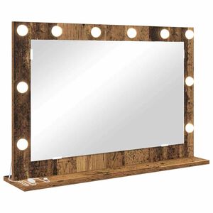 vidaXL Miroir de vanit&eacute; Rectangulaire Bois ancien 80 x 55 x 18 cm