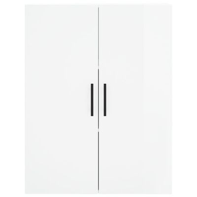 vidaXL Armoire murale blanc brillant 69,5x34x90 cm