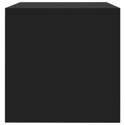 vidaXL Table de chevet Noir 40 x 30 x30 cm Aggloméré