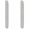 vidaXL Oreille de t&ecirc;te de lit Gris clair 80 x 16 x 4 cm Velours