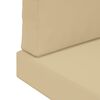 vidaXL Coussin de canap&eacute; d'ext&eacute;rieur 3 pcs Beige Polyester
