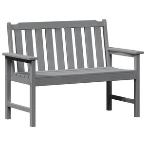 vidaXL Banc de jardin Gris clair 120 x 59 x 88 cm HDPE