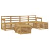 vidaXL Ensemble de canap&eacute;s d'ext&eacute;rieur 6 pc Blanc Bois d'Acacia Massif
