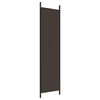 vidaXL Cloison de séparation 3 panneaux Marron 150x200 cm Tissu