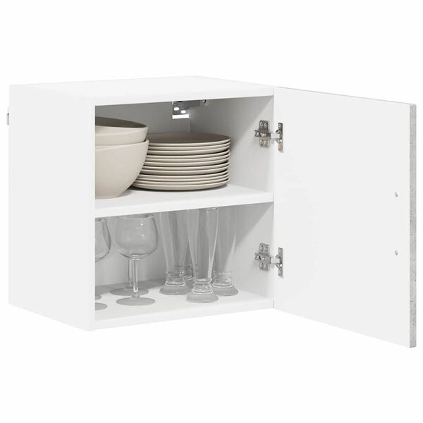 vidaXL Armoire de cuisine Lucca 2 pcs Gris b&eacute;ton 40 x 31 x 40 cm