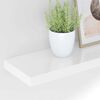 vidaXL &Eacute;tag&egrave;re murale flottante 2pcs Blanc brillant 120x23,5x3,8cm MDF