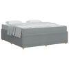 vidaXL Cadre de lit Gris clair 180 x 200 cm tissu