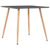 vidaXL Table de salle &agrave; manger Gris et ch&ecirc;ne 80,5x80,5x73 cm MDF