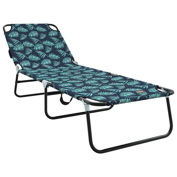 vidaXL Chaise longue pliante Multicolore 188 x 57 x 86,5 cm Polyester