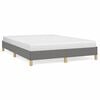 vidaXL Cadre de lit sans matelas gris fonc&eacute; 160x200 cm tissu