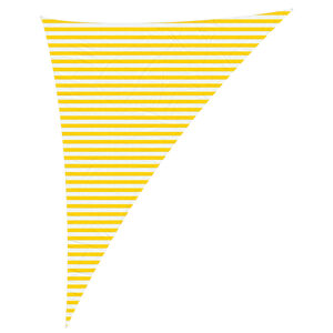 vidaXL Voile d'ombre Jaune et blanc 4 x 5 x 6,4 m