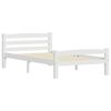 vidaXL Cadre de lit sans matelas blanc bois de pin massif 100x200 cm