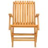 vidaXL Chaises de jardin pliantes lot de 2 61x67x90cm bois massif teck