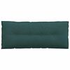 vidaXL Coussin de Dos Vert fonc&eacute; 120 x 19 x 50 cm tissu
