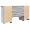 vidaXL Bureau Sonoma gris 140 x 49 x 76 cm Bois d'ing&eacute;nierie