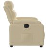 vidaXL Fauteuil inclinable électrique Crème Tissu